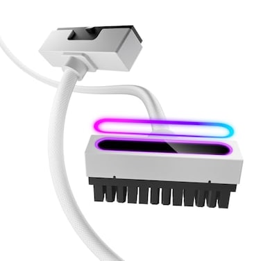 AsiaHorse Hydrus24PIN PC PSU Extension ATX 24PIN Motherboard Power Extension 90 Right Angle Design 650W Power Supply Perfect for PC Case Management DIY Enthusiasts White 24PinARGB