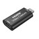 haxto Video Capture Card Hdmi Video Capture Card USB Capture Card4K HDMI to USB20 Record via DSLR Camcorder Cam for High Definition Acquisition for Broadcasting Amamzing Record Meetingect Black