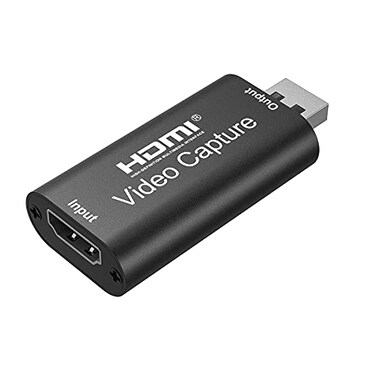 haxto Video Capture Card Hdmi Video Capture Card USB Capture Card4K HDMI to USB20 Record via DSLR Camcorder Cam for High Definition Acquisition for Broadcasting Amamzing Record Meetingect Black