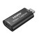 haxto Video Capture Card Hdmi Video Capture Card USB Capture Card4K HDMI to USB20 Record via DSLR Camcorder Cam for High Definition Acquisition for Broadcasting Amamzing Record Meetingect Black