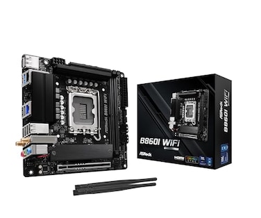 ASRock Intel Core Ultra B860 LGA1851 B860I WiFi 6E DDR5 8933 MHz 128GB M2 Mini ITX Motherboard SATA3 60 Gbs PCIe 50