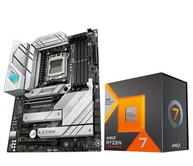 Micro Center CPU Motherboard Kit AMD Ryzen 7 7800X3D Unlocked Desktop Processor with ASUS ROG Strix B650A Gaming WiFi 6E AM5 Gaming Motherboard