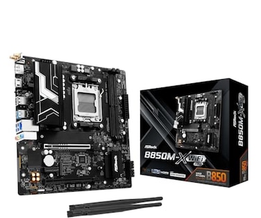 ASRock B850MX WiFi R20 AM5 MicroATX Motherboard Supports AMD Ryzen 900080007000 CPUs DDR5 8200 OC PCIe 50 WiFi 6E 25G LAN USBC BIOS Flashback