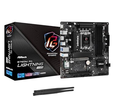 ASRock B760M PG Lightning WiFi Supports 13th Gen 12th Gen and Next gen Intel Core Processors LGA1700