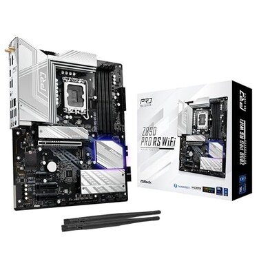 ASRock Z890 Pro RS WiFi 6E Intel Core Ultra LGA1851 RLILM ATX Motherboard DDR5 8666 MHz 256 GB Thunderbolt M2