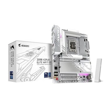 GIGABYTE Z890 AORUS Elite WIFI7 ICE Intel Core Ultra Series 2 LGA 1851 Motherboard ATX DDR5 3X M2 PCIe 50 Thunderbolt 4 WIFI7 25GbE LAN EZLatch