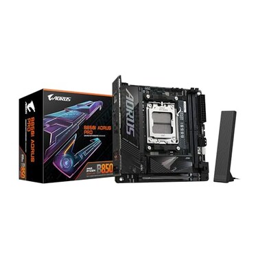 GIGABYTE B850I AORUS PRO AMD AM5 MiniITX Motherboard Support AMD Ryzen 900080007000 Series DDR5 821 Power Phase 2X M2 PCIe 50 USBC WIFI7 25GbE LAN EZLatch