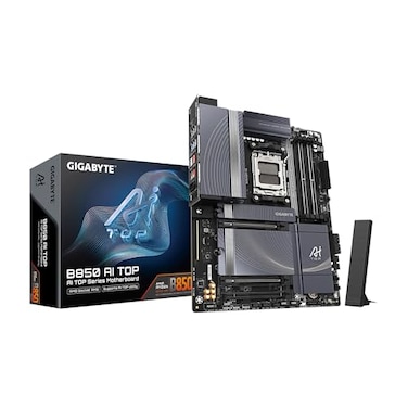 GIGABYTE B850 AI TOP AMD AM5 ATX Motherboard Support AMD Ryzen 900080007000 Series DDR5 1622 Power Phase 3X M2 PCIe 50 USBC WIFI7 10GbE EZLatch