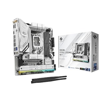 ASRock B860M Steel Legend WiFi 6E B860 LGA1851 Intel Core Ultra DDR5 8666 MHz 256GB M2 Micro ATX Motherboard Thunderbolt SATA3 60 Gbs PCIe 50