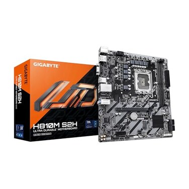 GIGABYTE H810M S2H Intel Core Ultra Series 2 LGA 1851 Motherboard mATX DDR5 1x M2 PCIe 40 USB 32 Gen1 1GbE LAN EZLatch