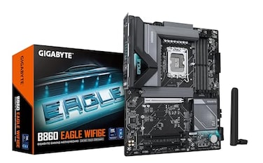 GIGABYTE B860 Eagle WIFI6E Motherboard Intel Core Ultra Series CPUs 12121 Phases VRM up to 9066MHz DDR5 1xPCIe 50 2xPCIe 40 M2 25GbE LAN WiFi 6E USB 32 Gen 2x2