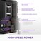 NZXT N7 B850 AMD B850 AM5 ATX Gaming Motherboard for Ryzen 9000800070001621 DDR5 3X M2 PCIe 50 WiFi 6E 25GbE LAN M2 NVME with QuickRelease Latch Full Cover Black