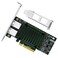 FebSmart PCIE X8 Interface to 2X 10Gbps RJ45 Ports Network Adapter Intel X540AT2 Ethernet Controller 2X 10GbE RJ45 Interface PCIE NIC Card PCI Express 10GbE Converged Network Adapter X540T2