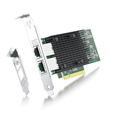 ipolex 10Gb Network Card Intel X540T2 PCIE NIC Ethernet Card Dual RJ45 Port Intel X540BT2 Controller 10G Converged Network LAN Adapter Support WindowsLinuxVmwareESXFreebsd Server