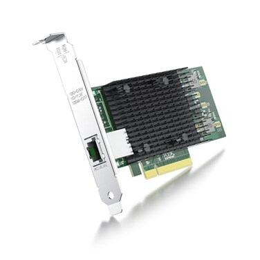 ipolex 10Gb Network Card Intel X540T1 Ethernet Card PCIE NIC Single RJ45 Copper Port with Intel X540BT1 Controller 21 X8 10G PCI Express LAN Adapter NIC Support Windows Server Linux Vmware