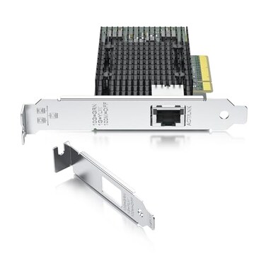 REDLUX 10GB PCIe Network CardNIC with Intel X540 Chip Single RJ45 Port Compare to Intel X540T1 PCIE 20 X8 Support WindowsWindows ServerLinuxVmware Esxi
