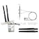 REKONG AX210 WiFi 6E WiFi Card M2 NGFF Mini Desktop kit Adapter 6GHz BT53 Wireless 80211ax 5400Mbps 24Ghz 5Ghz Support OFDMA MUMIMO AX210NGW Gigabit Network Card