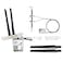 REKONG AX210 WiFi 6E WiFi Card M2 NGFF Mini Desktop kit Adapter 6GHz BT53 Wireless 80211ax 5400Mbps 24Ghz 5Ghz Support OFDMA MUMIMO AX210NGW Gigabit Network Card