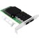 Vogzone 100GbE NIC Card for Mellanox MCX556AEDAT PCIe 40 x16 100Gb Ethernet NIC with Mellanox ConnectX5 VPI Chipset Dual QSFP28 EDR IB Network Card Support RDMA