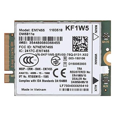 Zopsc Replacement 4G Module Card for Dell DW5811e for QualcommEM7455 4G WWAN Card LTE NGFF Card Module Wireless
