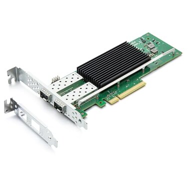 H!Fiber.com HFiber 25Gb PICE Network Card with Intel E810 Controller Dual SFP28 Port PCI Express 40 X8 Ethernet LAN Adapter with Low Profile for WindowsLinux Compare to Intel E810XXVDA2 Support RDMAPX
