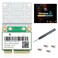 REKONG WiFi 6E Half Mini PCIE WiFi Network Card 80211AX AC MPEAXE3000H 24GHz 5GHz 6GHz 5400Mbps Wireless Card BT53 MUMIMO mini PCIe WiFi 6E Adapter OFDMA vPro for Windows 1011 PC Laptops