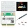 REKONG WiFi 6E Half Mini PCIE WiFi Network Card 80211AX AC MPEAXE3000H 24GHz 5GHz 6GHz 5400Mbps Wireless Card BT53 MUMIMO mini PCIe WiFi 6E Adapter OFDMA vPro for Windows 1011 PC Laptops