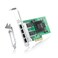 ipolex Intel I350T4 Network Card 4 Port NIC Low Profile Gigabit Ethernet Network Adapter Card with Intel I350AM4 Controller fit WindowsXPLinuxVMware ESXESXi Quad RJ45 Ports PCIE 21 X4