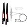 REKONG BE200 WiFi 7 Desktop Kit 80211be TriBand 6GHz5GHz24GHz M2 2230 Key E Wireless Adapter Bluetooth 54 Low Profile Bracket with HighGain Antennas Windows 1011 64bit