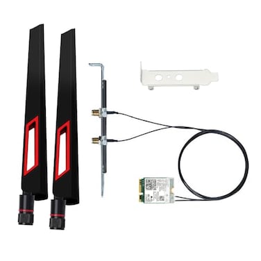 REKONG BE200 WiFi 7 Desktop Kit 80211be TriBand 6GHz5GHz24GHz M2 2230 Key E Wireless Adapter Bluetooth 54 Low Profile Bracket with HighGain Antennas Windows 1011 64bit