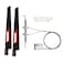 REKONG BE200 WiFi 7 Desktop Kit 80211be TriBand 6GHz5GHz24GHz M2 2230 Key E Wireless Adapter Bluetooth 54 Low Profile Bracket with HighGain Antennas Windows 1011 64bit
