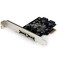 StarTech.com StarTech 2 Port PCI Express SATA 6 Gbps eSATA Controller Card Dual Port PCIe x1 SATA III Adapter with Configurable InternalExternal Connectivity