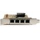 StarTech.com StarTechcom 4 Port PCIe Network Card Standard Profile RJ45 Port Realtek RTL8111H Chipset Ethernet Network Card NIC Server Adapter Network Card TAA ST1000SPEX43