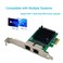 ULANSeN Dual PCIe 31 25GBaseT Network Adapter with Intel I225V I226V 25001000100Mbps PCI Express Gigabit Ethernet NIC Card RJ45 LAN Controller for Windows 1011 with Low Profile Bracket