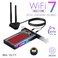 F FENVI FENVi WiFi 7 PCIe Card for Desktop 93Gbps TriBand Adapter with Bluetooth 54 6GHz Band for Gaming Streaming Compatible with Windows 1011 64bitNot Compatible with AMD Motherboard