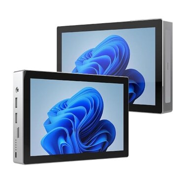 HEIGAOLAPC HEIGAOLA Mini PC 12th Gen N100 Windows 11 Pro 7 Screen 16GB RAM 256GB ROM Mini PC with Screen USBC 4G Data Mini Computer WiFi 5 BT 50 4K Display Dual 25G LAN Desktop Computer