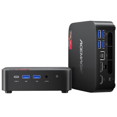 ACEMAGICIAN Kron Mini K1 Mini PC Ryzen 7 7735HS 24GB LPDDR5 1TB SSD Mini Computers Small Light Gaming PC 4K60Hz Triple Display Mini Desktop WiFi6 Bluetooth 52 Dual Channel Auto Power On