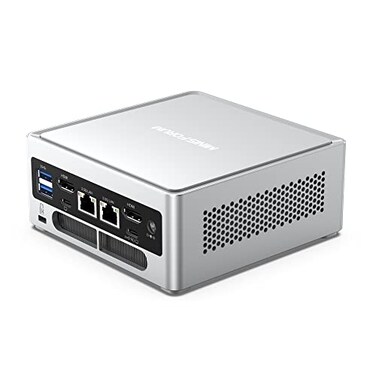 MINISFORUM NAB6 Lite Mini PC Core i512600H12C16T up to 45 GHz Mini Computer 16GB RAM 500GB SSD 2xHDMI 2xUSBC 4K60Hz Outputs 2x25G LAN 4xUSB32 Intel Iris Xe Graphics Desktop Computer