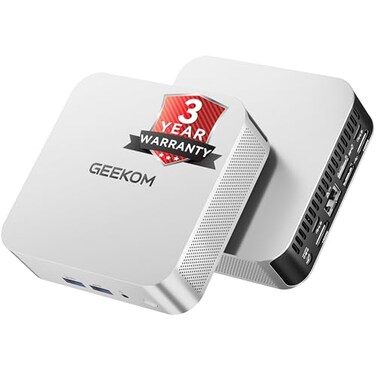 GEEKOM A6 Mini PC for HomeBusiness AMD Ryzen 7 6800H 16GB DDR5 RAMUpgradable Not LPDDR 512GB NVMe SSD Compact Aluminium Design Windows 11 Desktop Computer USB48KWiFi 6EBT 52SD Slot