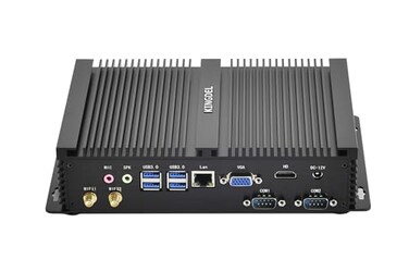 KINGDEL Fanless Industrial Computer Mini PC core i7 8th Gen CPU 16GB RAM 512GB NVMe SSD 4K 4096x2304 HD Port VGA 4xUSB 30 2xCOM RS232 WiFiBluetooth Metal Case