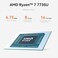 Beelink EQR7 Mini PC AMD Ryzen 7 7735U6nm 8C16T up to 475GHz Mini Computer 16GB LPDDR5 RAM 500GB M2 PCIe 40 SSD Micro PC 4K60Hz Dual Display Builtin PSU Copilot WiFi6BT522500Mbps