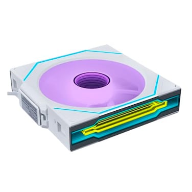 Lian Li UNI Fan SLInfinity Wireless 120Single Pack 24 GHz Wireless Signal ControlARGB FanCustomizable Double Infinity Mirror EffectDaisyChain Design Without Controller White 12SLIN1W1W