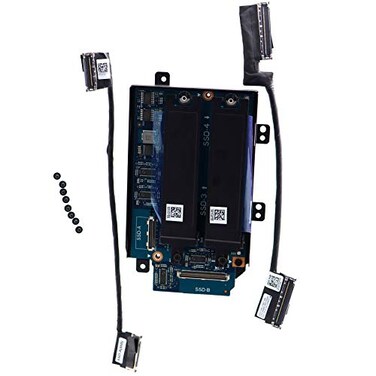 Deal4GO SATA Interposer Board D3P25 LSJ106P to NVMe M2 SSD Hard Drive SSD3 and SSD4 w 25 HDD Bracket R24Y6 for Dell Alienware Area51m R2