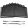 Onwon 10 Pieces 120mm PC Cooler Fan Dust Filter Computer Fan Filter Black Dustproof Case Cover Computer Mesh with 40 Pieces of Screws
