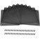 Onwon 10 Pieces 120mm PC Cooler Fan Dust Filter Computer Fan Filter Black Dustproof Case Cover Computer Mesh with 40 Pieces of Screws