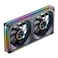 JONSBO ZA240B PC Case FanAll2inOneSingle Frame Unit with 2x120mm ARGB FansPWM3Pin ARGB Silent Computer with 4Sides Infinity Mirror Fan 2400RPMAluminum Nameplate28mm Thick Black