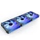 AsiaHorse COSMIQ 120mm Case Fan Infinity Mirror FDB Reverse Fan with 5V 3PIN Connector and Small Controller 2000 RPM and 685CFMUnit Daisy Chain PWM RGB PC Fans for Cases CPU Liquid Coolers 3Pack