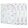 Thermalright TLS12RW X3 CPU Fan 120mm White Computer Cooler Fine Aperture ARGB Halo PC FanReverse Airflow Design Chassis Cooling 1500RPM Speed3PackWhite