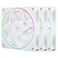 Thermalright TLS12RW X3 CPU Fan 120mm White Computer Cooler Fine Aperture ARGB Halo PC FanReverse Airflow Design Chassis Cooling 1500RPM Speed3PackWhite