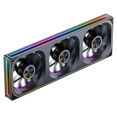 JONSBO ZA360BR Reverse PC Case FanAll3inOneSingle Frame Unit 120mm ARGB FanPWMReverse Blade Silent Fans with 4Sides Infinity Mirror28mm Thick Multiple Led BeadsInstallation Ref to Tips